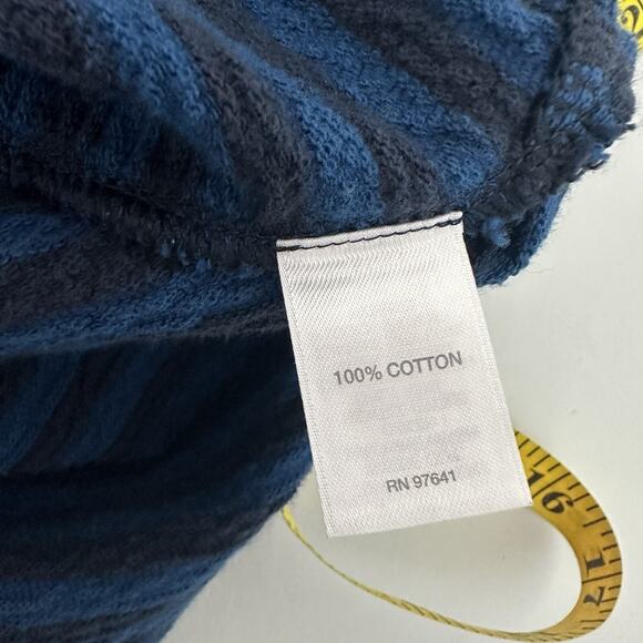 J Jill Sweater Womens XL Blue Striped Knit Boxy Buttons Casual Lagenlook Long - Picture 6 of 11